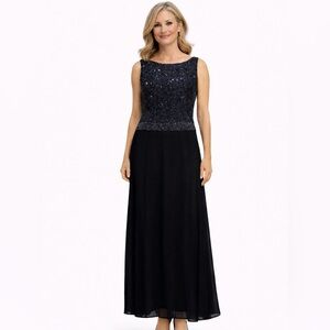JKARA  New York sz 4 beaded long formal mother of the bride gown
